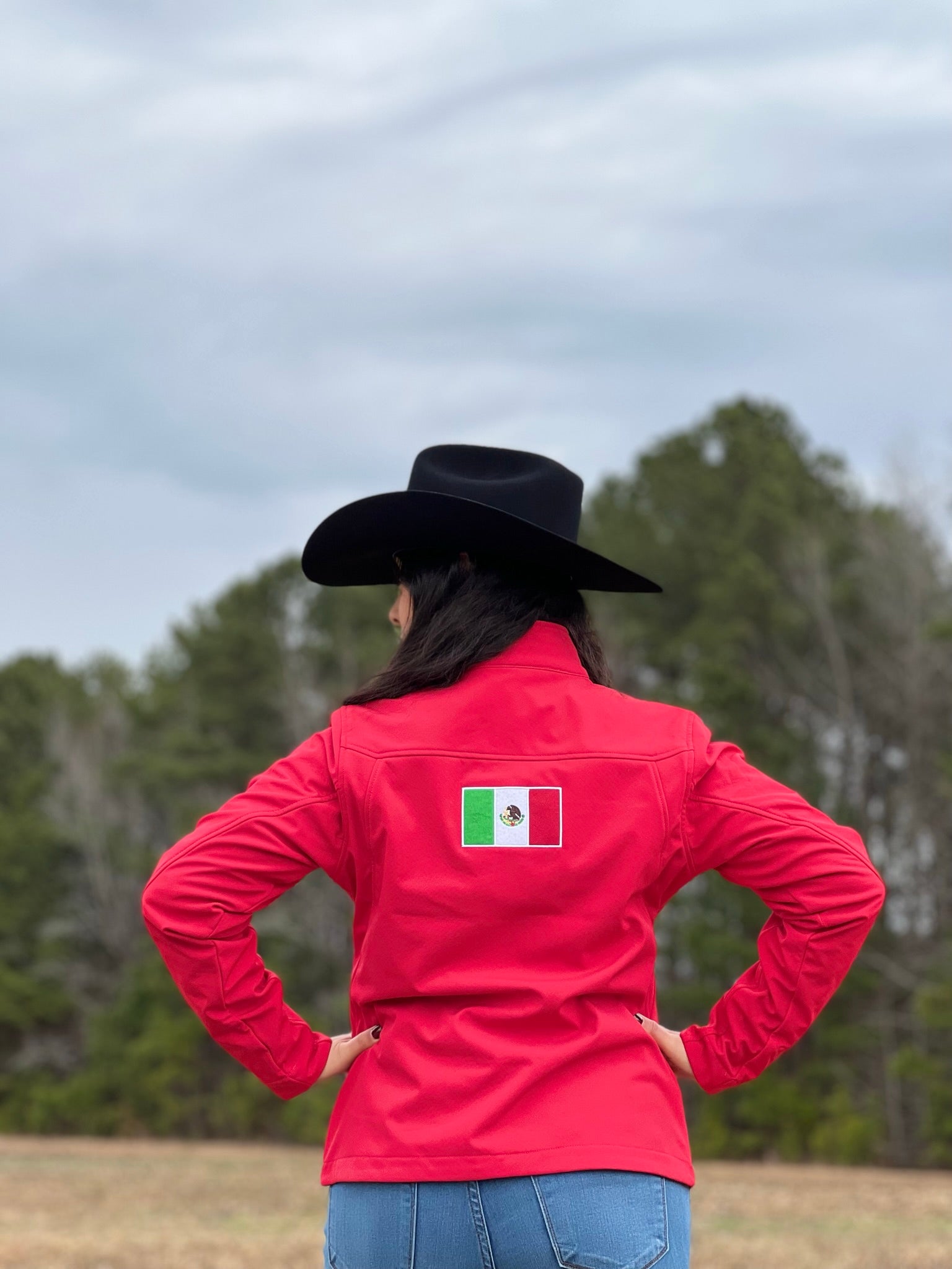 ARIAT JACKET FOR WOMEN RED ROJO TEAM MEXICO