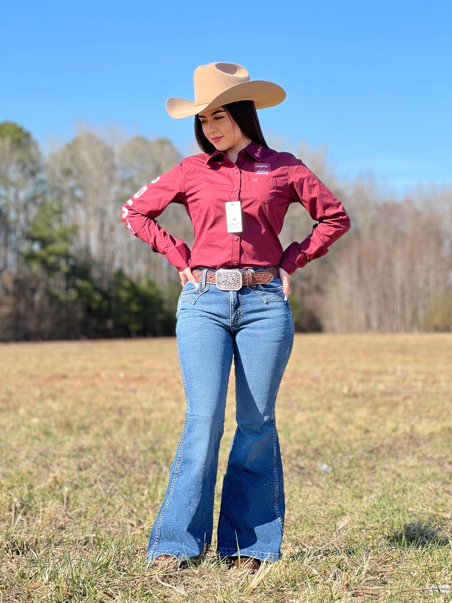 CAMISA ARIAT PARA MUJER ZINFANDEL