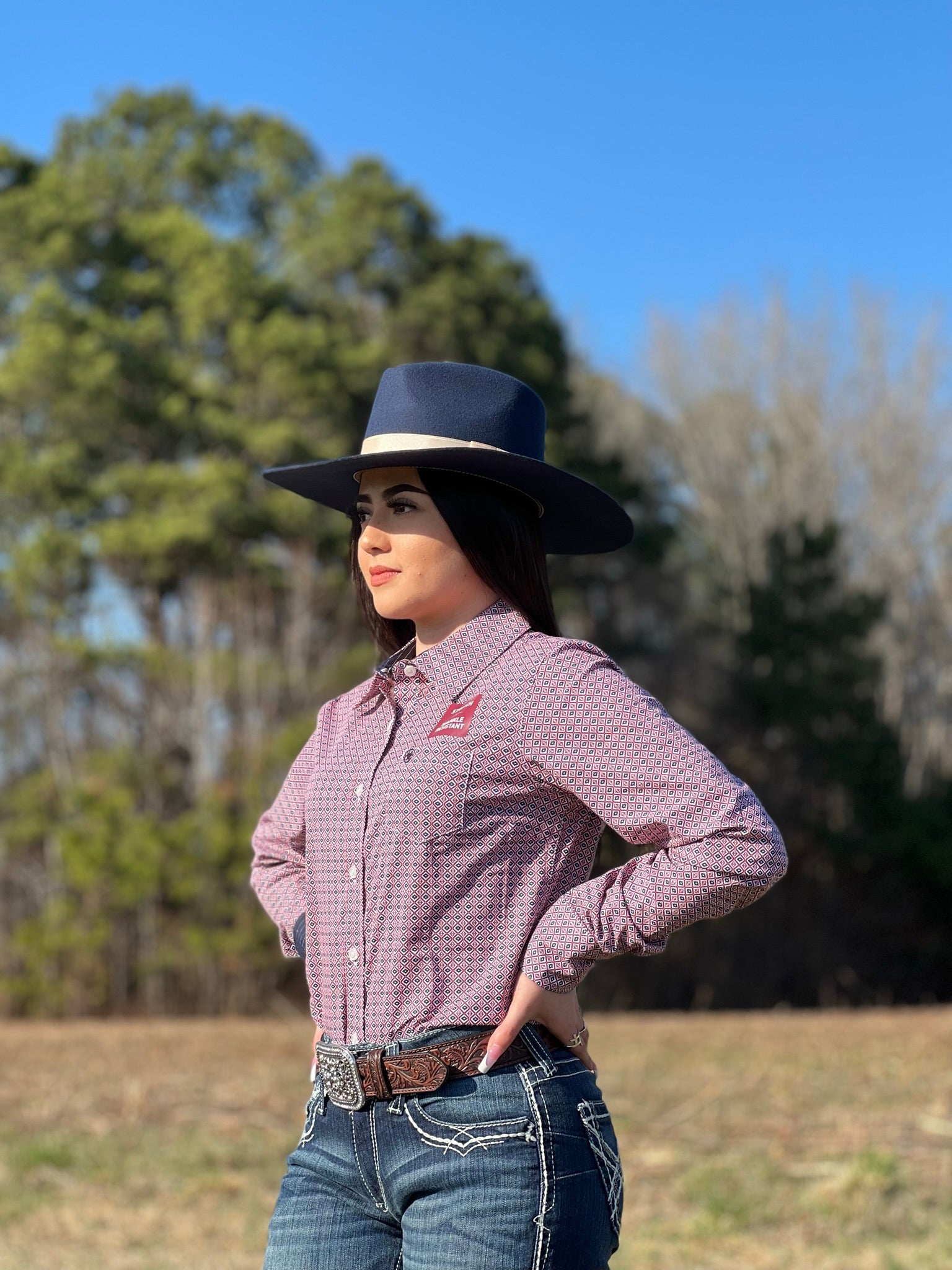 CAMISA ARIAT PARA MUJER MOSAICO MODERNO