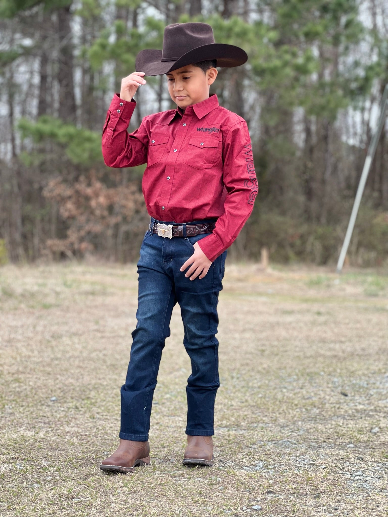 SHIRTS FOR KISD WRANGLER RED LOGO