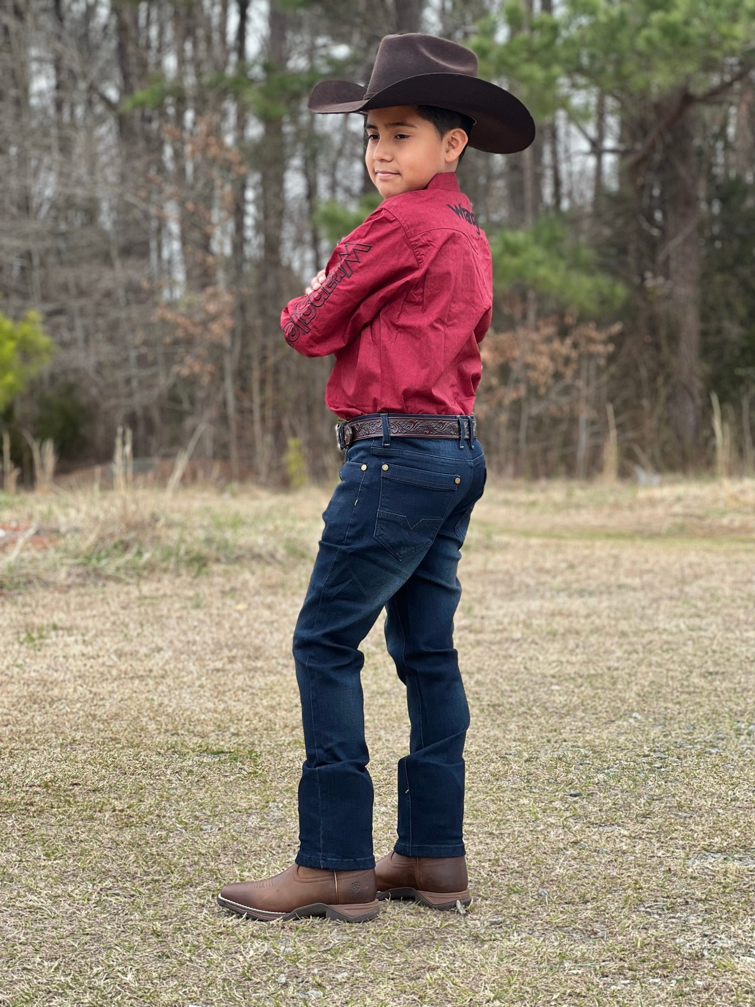 CAMISAS PARA KISD WRANGLER LOGO ROJO