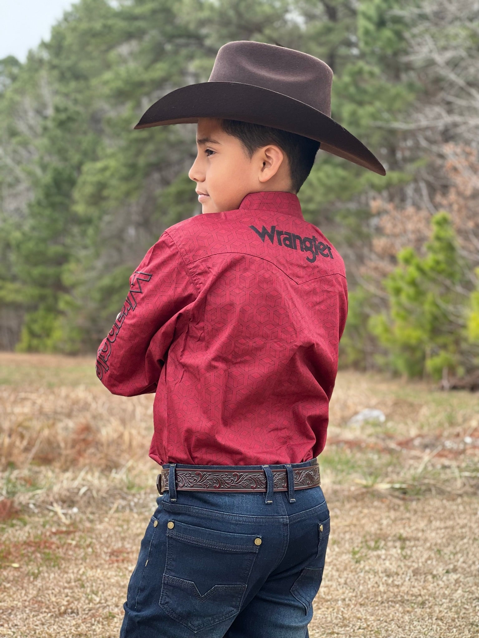 CAMISAS PARA KISD WRANGLER LOGO ROJO