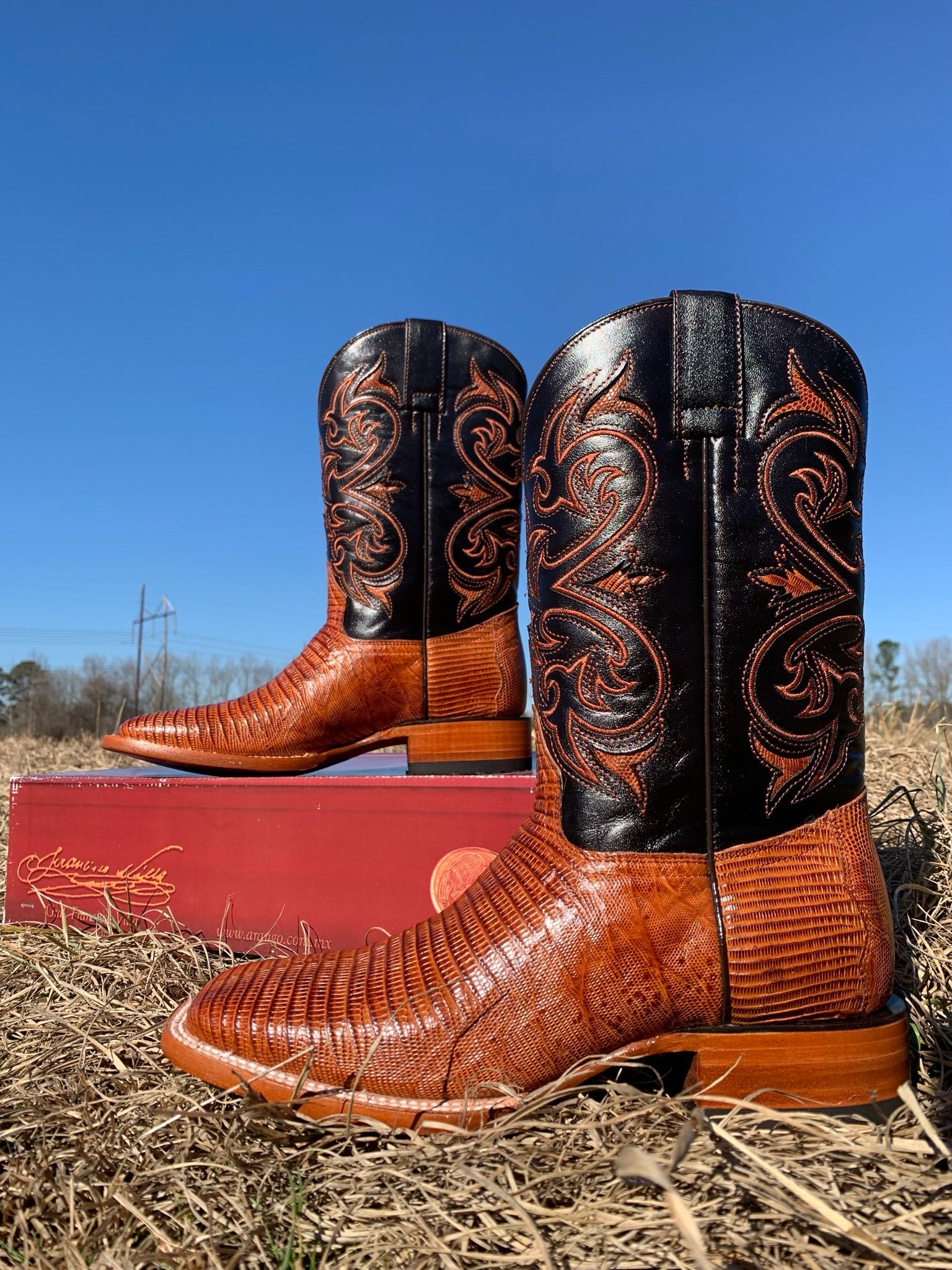 BOTAS ARANGO PRO-RODEO EXOTIC LAGARTO COÑGAC