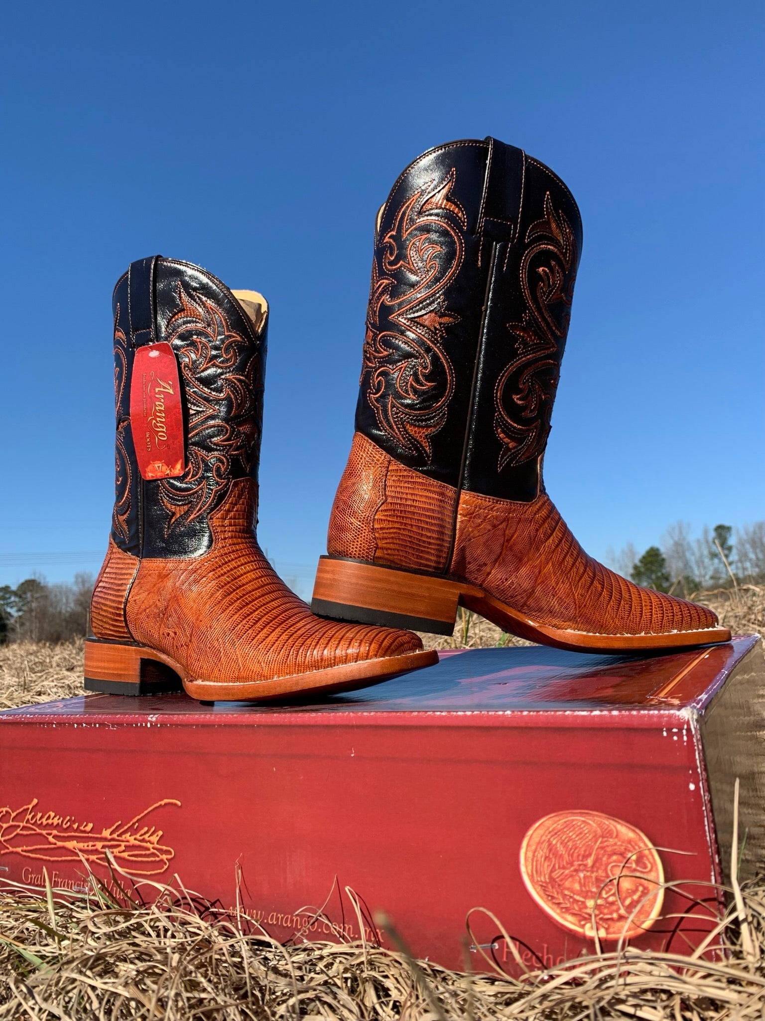 BOTAS ARANGO PRO-RODEO EXOTIC LAGARTO COÑGAC