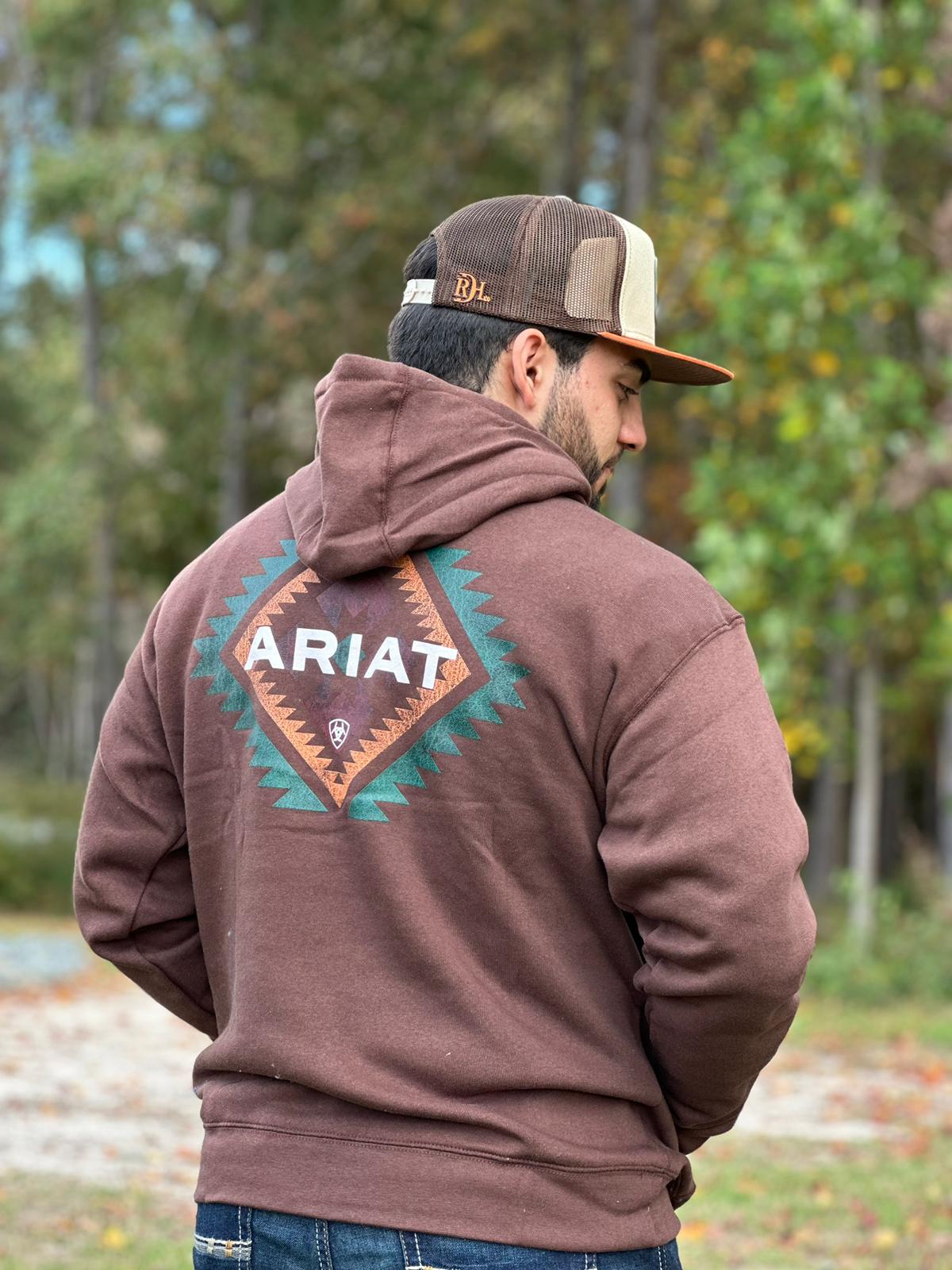 Ariat Serape Sudadera logo Marrón