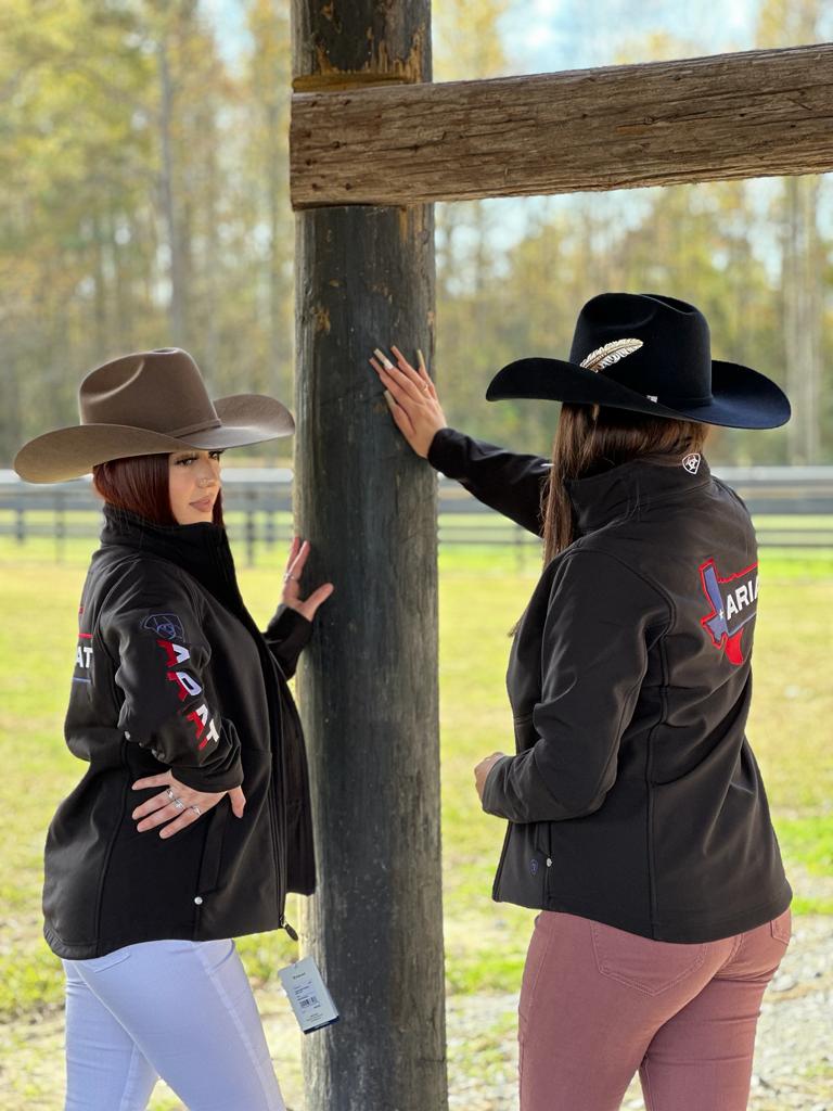 ARIAT JACKET TEXAS SOFTSHELL SMU BLACK