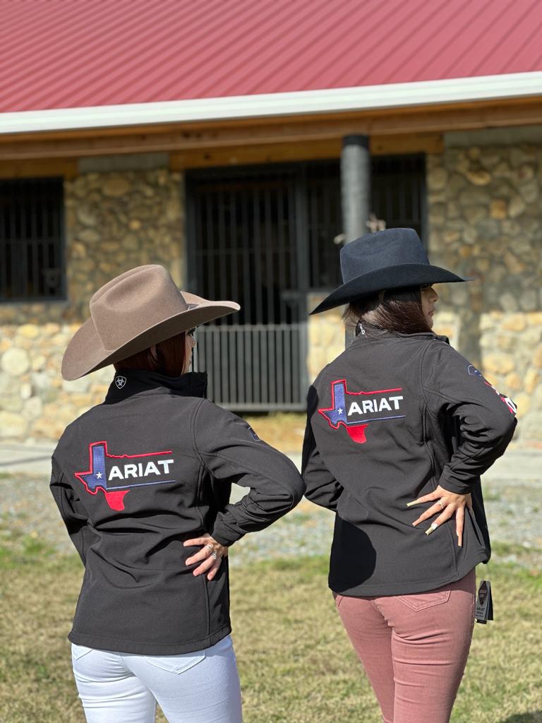 ARIAT JACKET TEXAS SOFTSHELL SMU BLACK