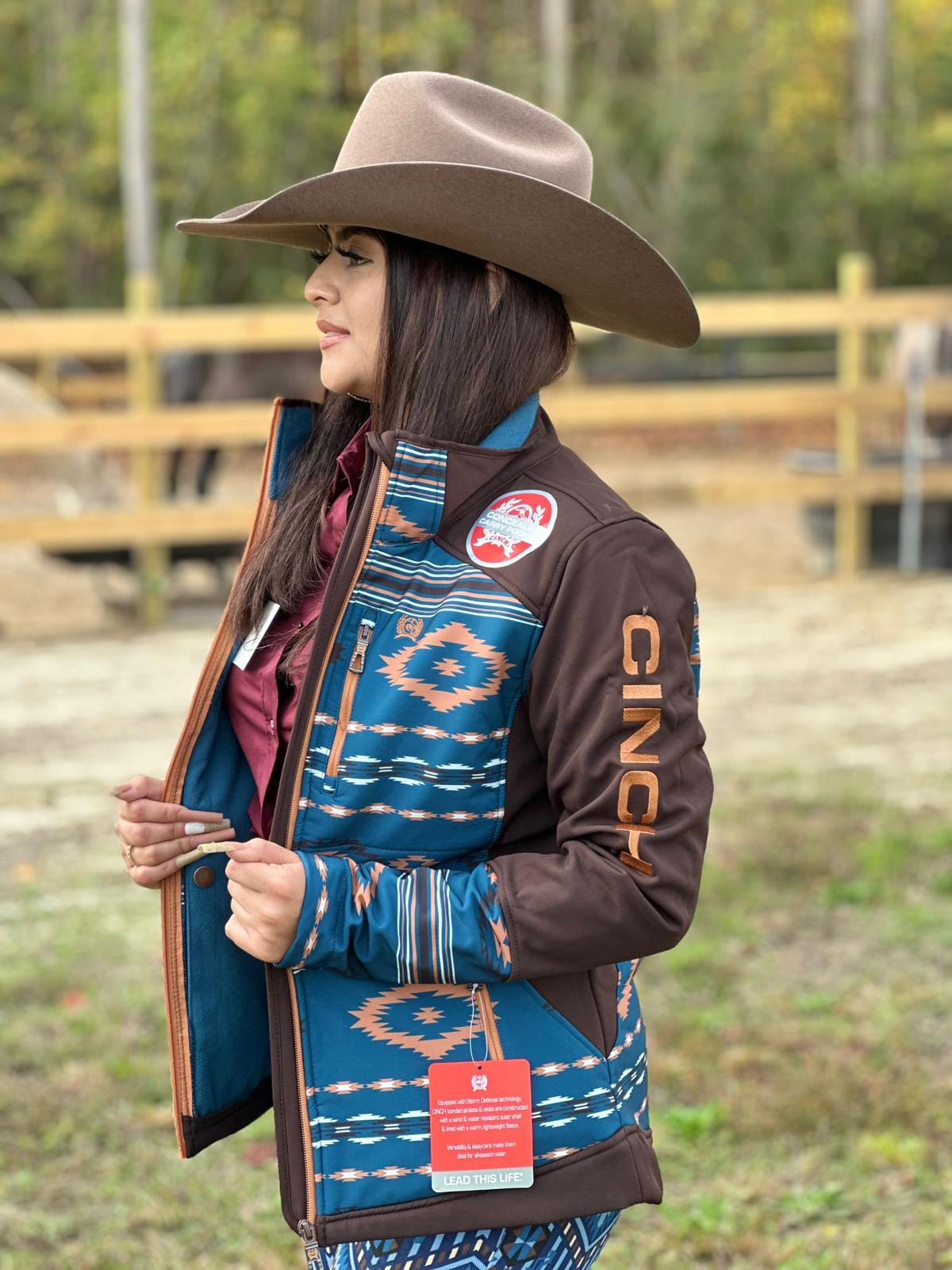 Chaqueta Cinch para mujer Tam Logo Aztec Softshell