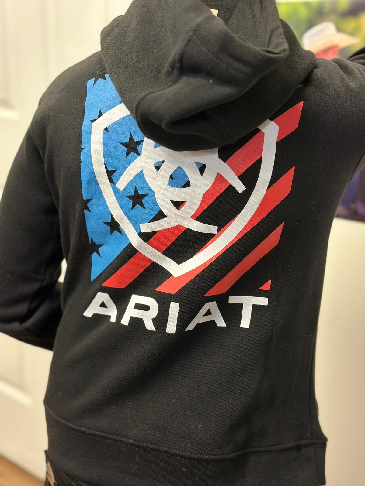 ARIAT HOODIE AMERICANA BLOCK