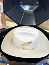 100X LARRY MAHAN´S INDEPENDENCIA COWBOY HAT SILVER BELLY