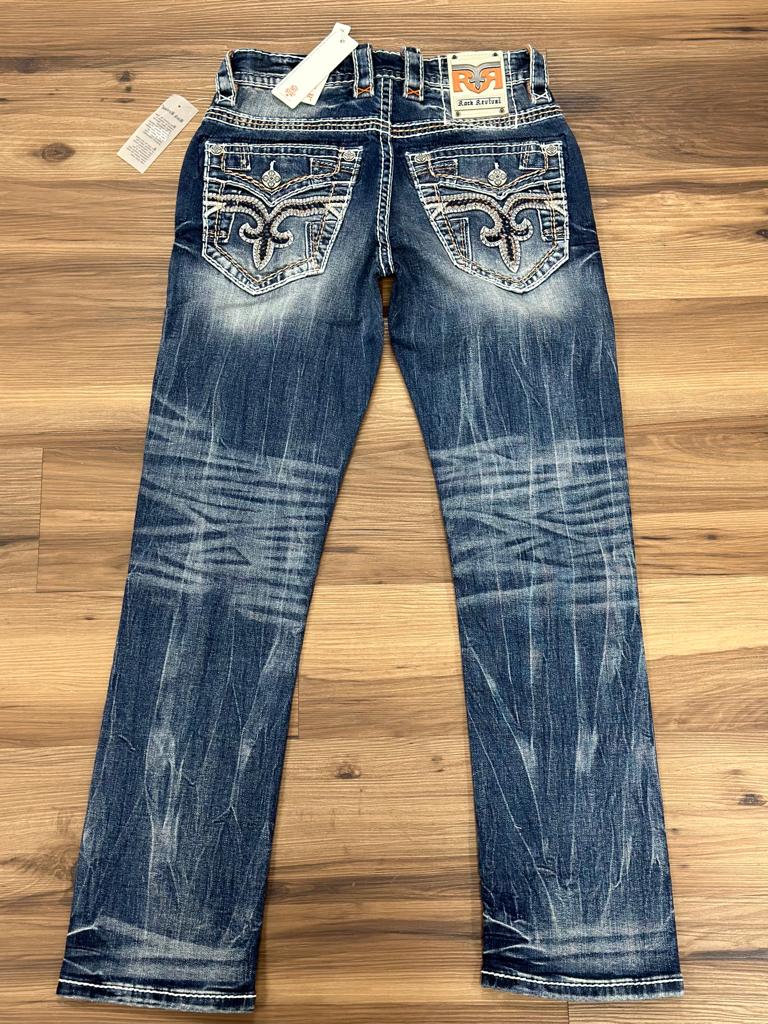 Rock Revival Mens Jeans in Style Deen Straight