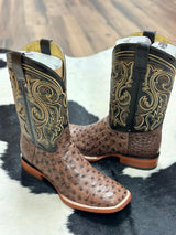ARANGO BOOTS PRO-RODEO EXOTIC OSTRICH TABACO