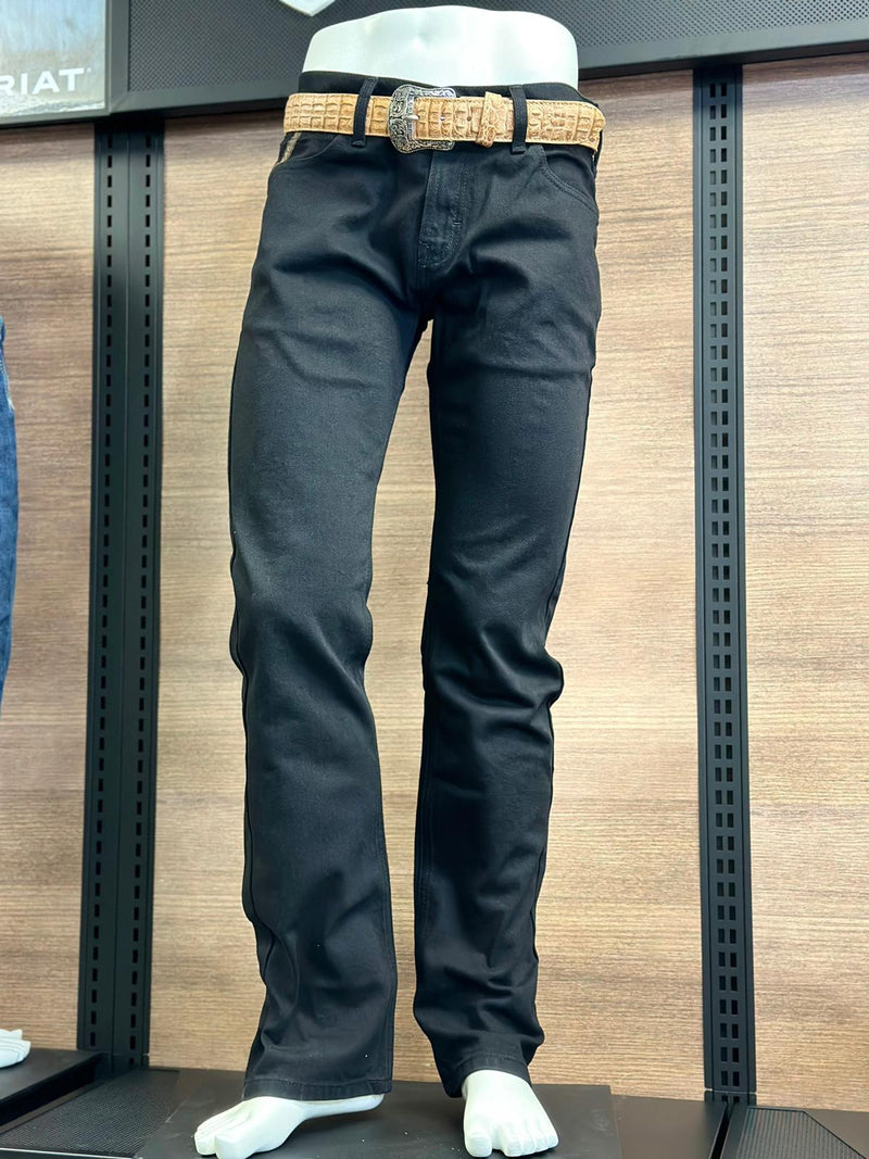Ariat Mens Jeans Black M7 Stretch Slim Fit Straight Leg