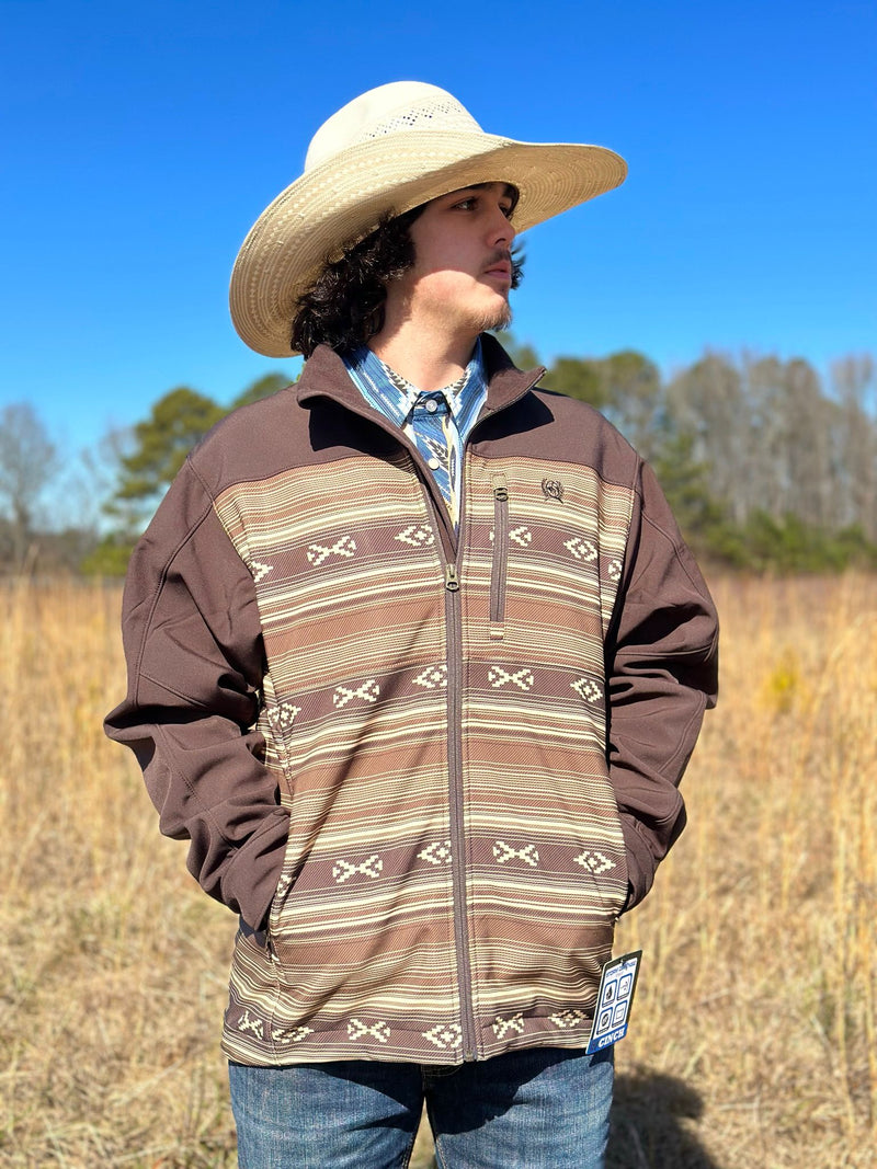 Cinch Men’s Brown Southwestern Print Jacket