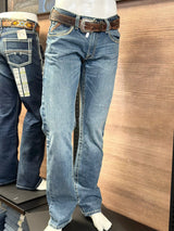 Ariat Mens Jeans Gambler M5 Slim Fit Straight Leg