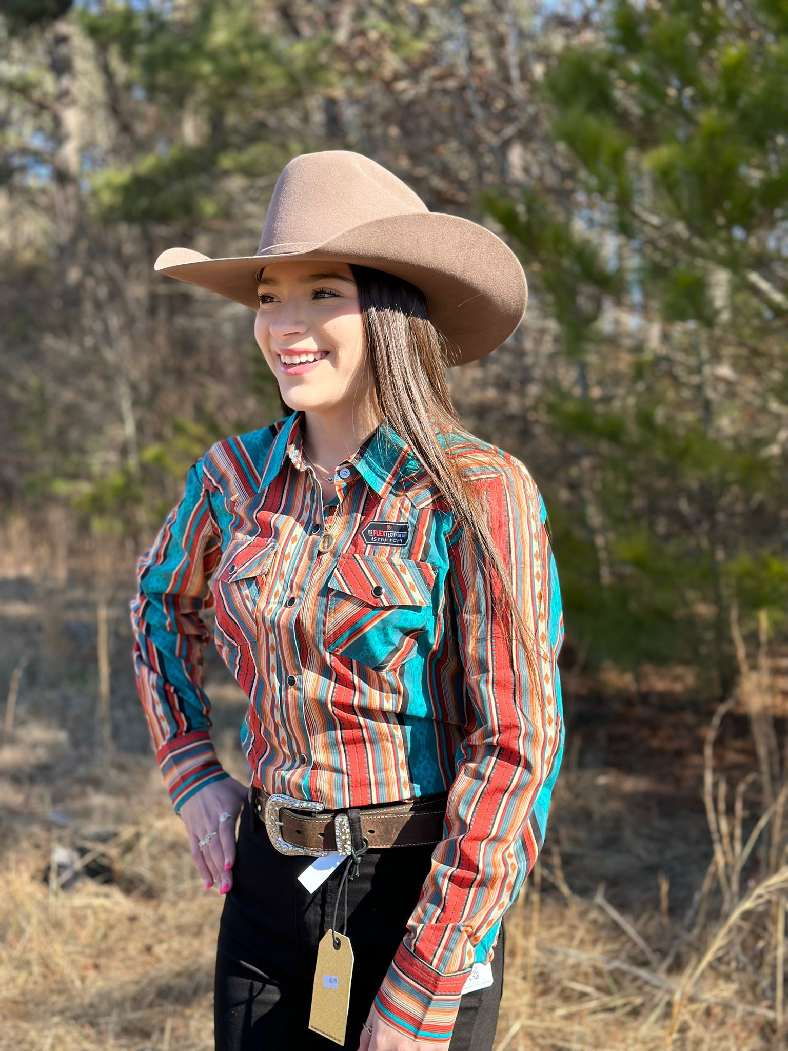 CAMISA MUJERES ROCK&amp;ROLL BROWN ROJO