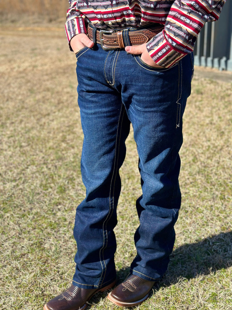 Ariat Jeans para Hombre Ranger Rockport M7 Slim Fit Pierna Recta